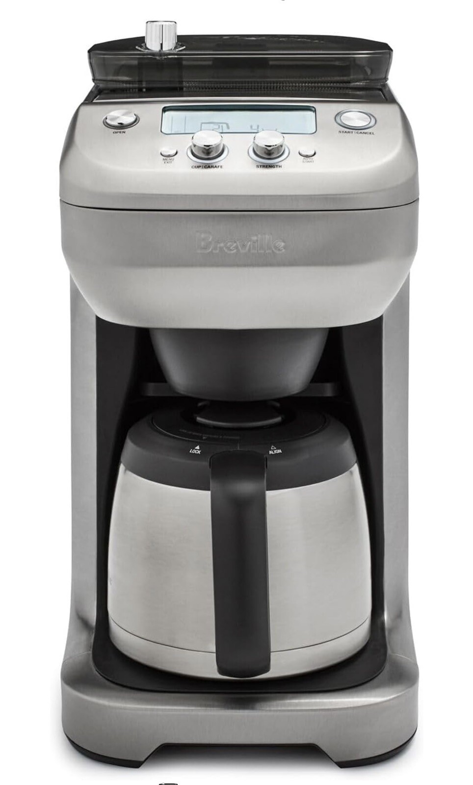 Breville 12c Grind Control Drip Coffee Maker Brushed Stainless Steel