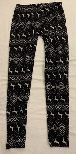 See You Monday Reindeer leggings size large Christmas holiday - Picture 5 of 5
