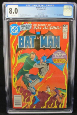 Batman #335 CGC 8.0 Very Fine DC Comics 1981 White Pages News Stand ...