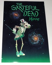 Grateful Dead Jerry Garcia / Bob Weir The Movie 1976 Skeleton Poster 19" x 13"