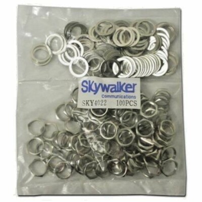 100 x Hex Nuts 3/8'' & Washer for F81 Coax Cable F Barrel RG6 Splice Wall Chassis