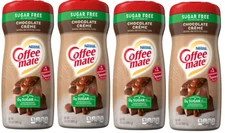 Nestle Coffee mate Chocolate Creme Sugar Free Powder Coffee Creamer, 10.2oz, 4PK
