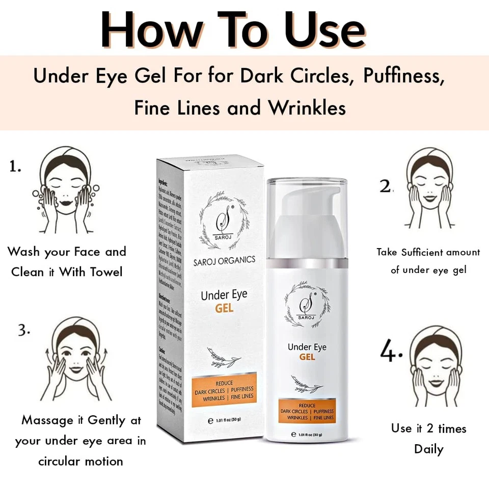 Under eye gel for Under Eye dark circles Removel 30g - Image 4 of 4
