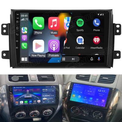 64GB Android 15 Autoradio Apple Carplay GPS Navi Wifi Für SUZUKI SX4 Fiat Sedici