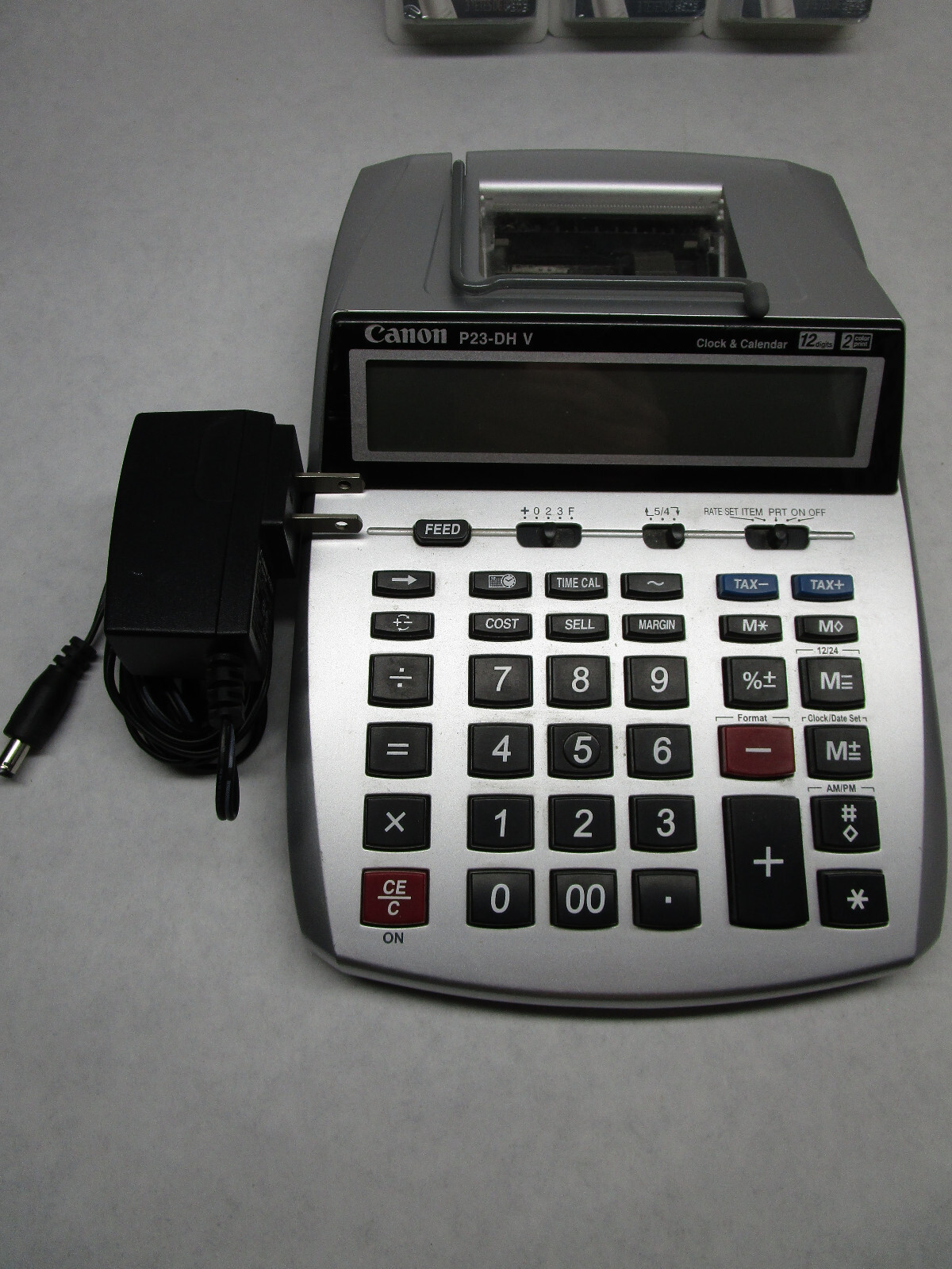 Canon P23DH V Clock & Calendar Printing Calculator/Adding Machine eBay