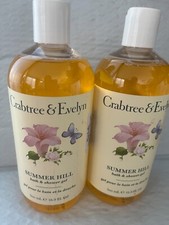 CRABTREE EVELYN SUMMER HILL BATH SHOWER GEL 2 PACK 16.9FLOZ DISCONTINUED