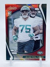 2021 Absolute #199 Alijah Vera-Tucker Signature Rookies Spectrum Red #/100