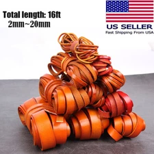 DIY Flat Cow Real Leather Cord Lace Rope Weave String for Necklace Bracelet Bag