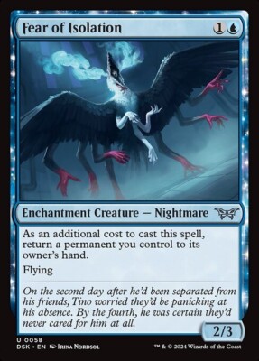 *MtG: 4x Fear of Isolation - Duskmourn Uncommon - magicman-europe*