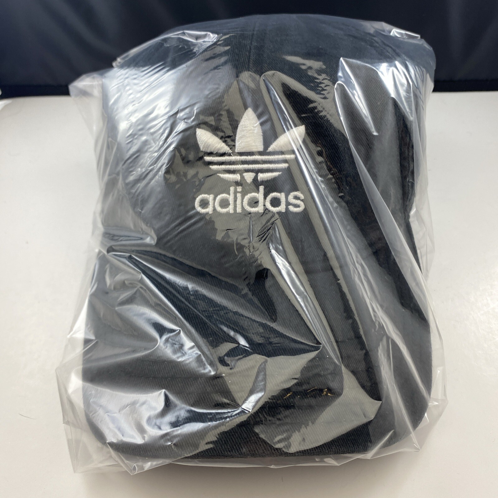 Adidas Men’s Adjustable White Logo Baseball Cap Black RN 90288 OSFW eBay