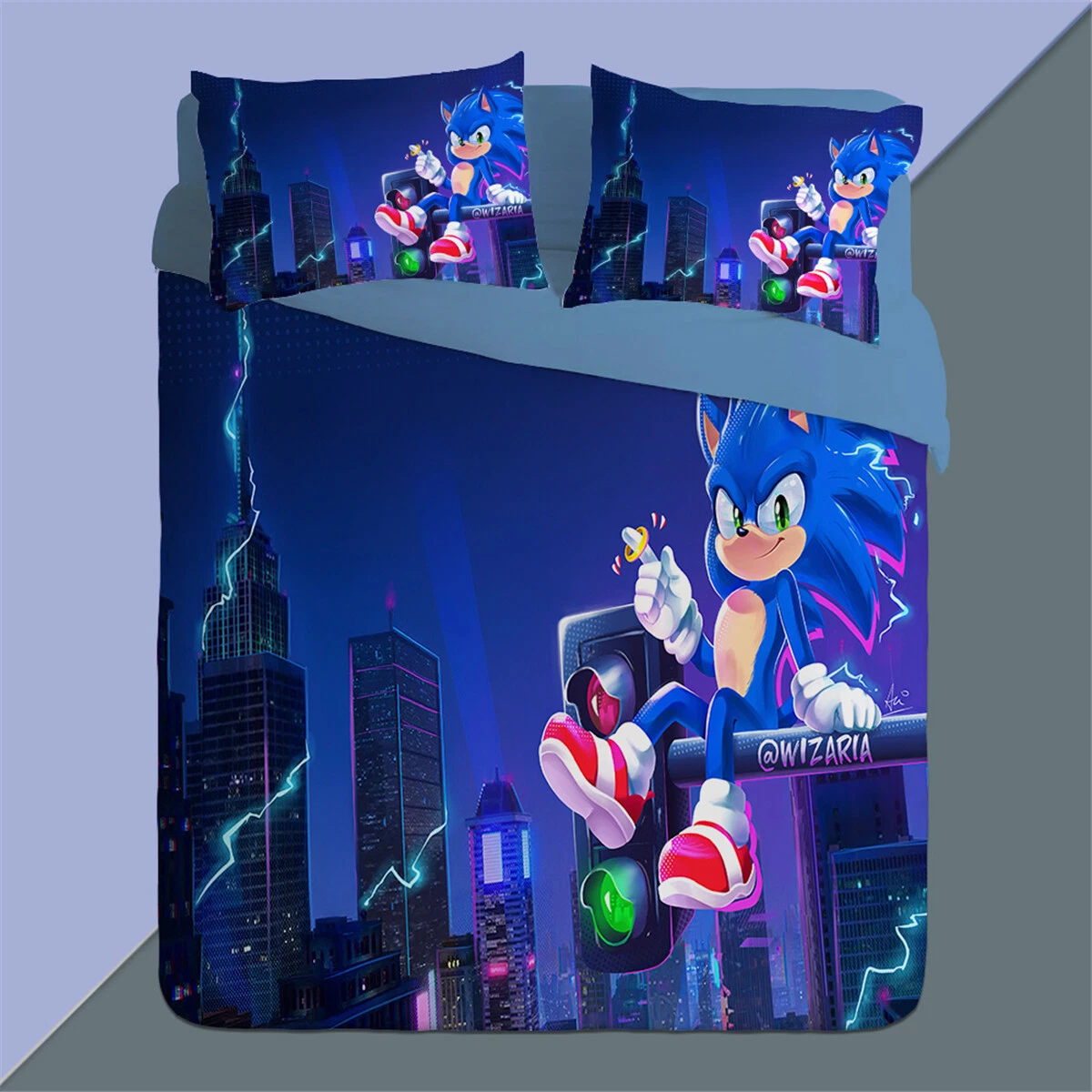 Sonic The Hedgehog Bedding Set, Gift for Friends