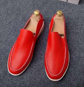 men's flat leather shoes