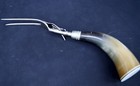 ROYAL BRAND Sharp Cutter 3 Piece Carving Set Polished Antler Cutlery ENGLAND — photo 2