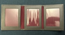 Concorde British Airways  - Leather Three Way Photo Frame - Gray - NEW