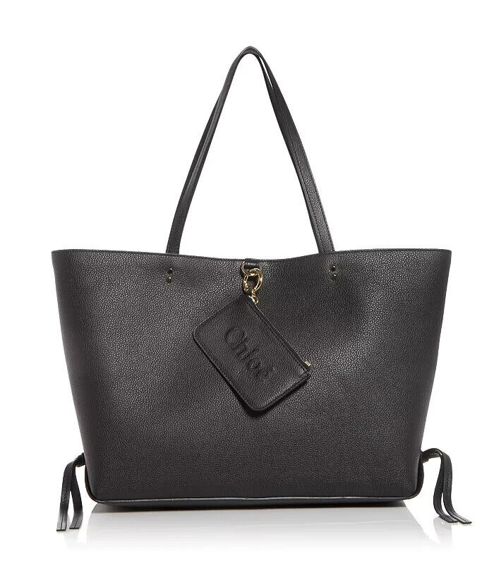 Chloé Sense East West Medium Black Leather Tote Bag - MSRP Chloé Sense East West Medium Black Leather Tote Bag - MSRP