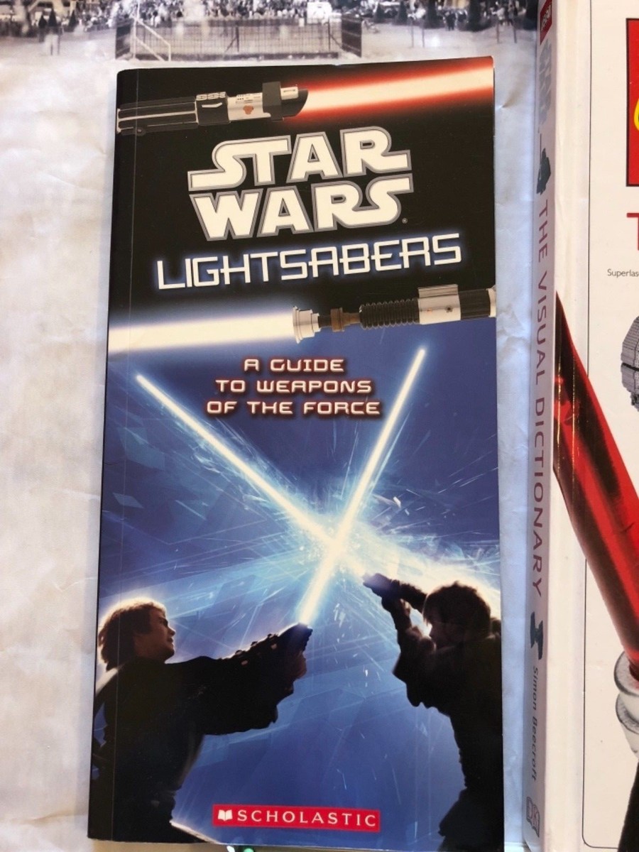 Star Wars Lot Of Books LEGO Dictionary Lightsabers Collectibles