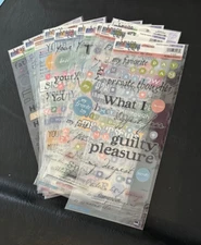 EK Success PHRASE CAFE Stickers 12 Different Packs ~U Pick~CHILDHOOD~LOVE~FAMILY