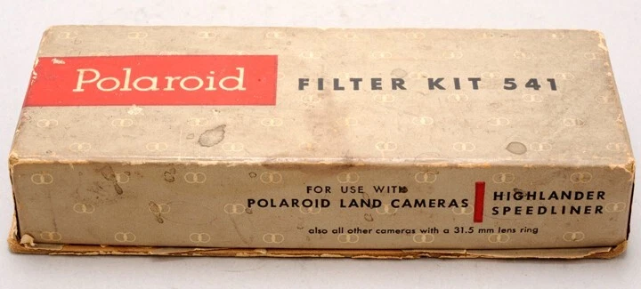 1955 Vintage Genuine Polaroid Filter Kit 541 With Box, Case  & Instructions - Image 2 of 4