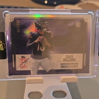 Topps 2024 Signature Class Caleb Williams Gridiron Ambassadors Purple #GA-1 /100