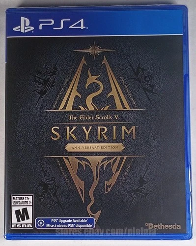 The Elder Scrolls V 5 Skyrim ANNIVERSARY EDITION New PS4 Game PlayStation 4 ESRB