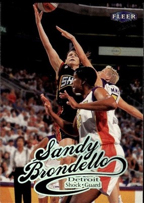 1999 Ultra WNBA #52 Sandy Brondello Rookie Detroit Shock Head Coach Toronto