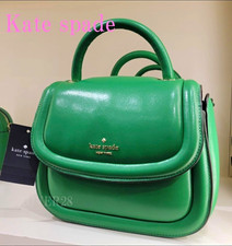 Kate Spade New York Medium Green Satchel Top Handle Crossbody