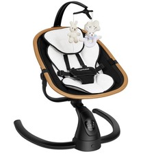 Baby Swing with Cry Detection, Side-to-Side Electric Swing with 5 Speeds, 180...