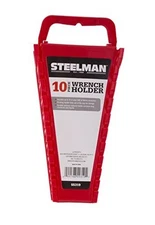  Universal 10-Tool Wrench Holder/Organizer for Mechanics, Conforming Slots, Red