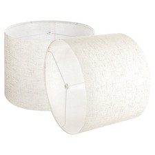 Drum Lamp Shade 2 Set 13 in Top x 13 in Bottom x 10 in High Medium Drum Li