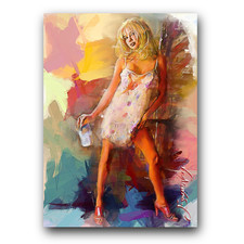 Angela Little #2 Art Card Limited 20/50 Edward Vela Signed (Celebrities Women)