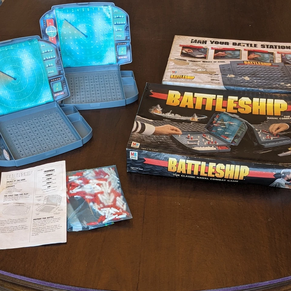 [FOR PARTS] BATTLESHIP - Board Game - Milton Bradley (1996) - Image 2 of 4