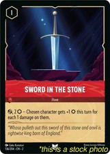 Lorcana TCG Sword in the Stone Rise of the Floodborn 136/204 Cold Foil Near Mint