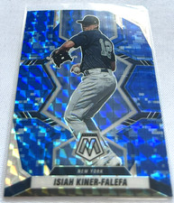 2022 Panini Mosaic Baseball Isiah Kiner-Falefa NY Yankees Camo Blue Prizm #74