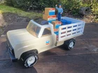 Vintage 1982 Tonka Truck 3100 Chevron Stake Truck Delivery Lift Gate ***L@@K!***