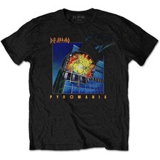 Image of Def Leppard Pyromania Black Cotton T-Shirt