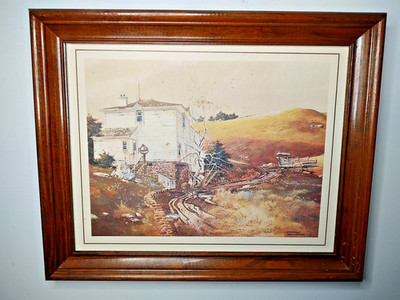 Frank M. Hamilton ''After the Rains'' Framed Lithograph 1970's