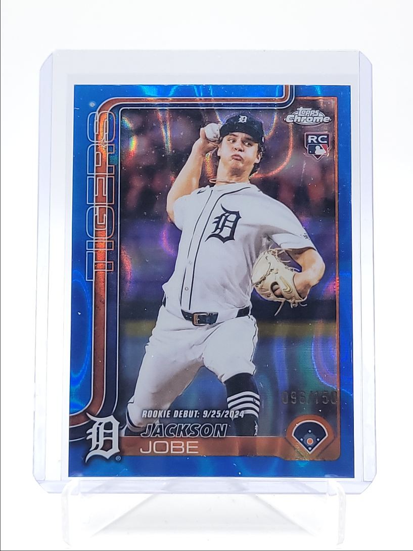 JACKSON JOBE 2025 TOPPS CHROME UPDATE ROOKIE DEBUT BLUE LAVA B RC /150 Q2754
