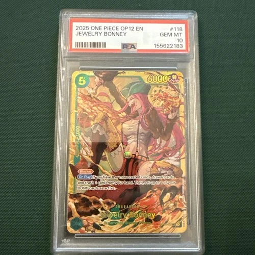 2025 One Piece EN OP12-118 Jewelry Bonney SEC PSA 10 GEM MINT