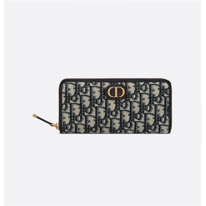 Dior 30 Montaigne Voyageur Long Wallet in Black M928