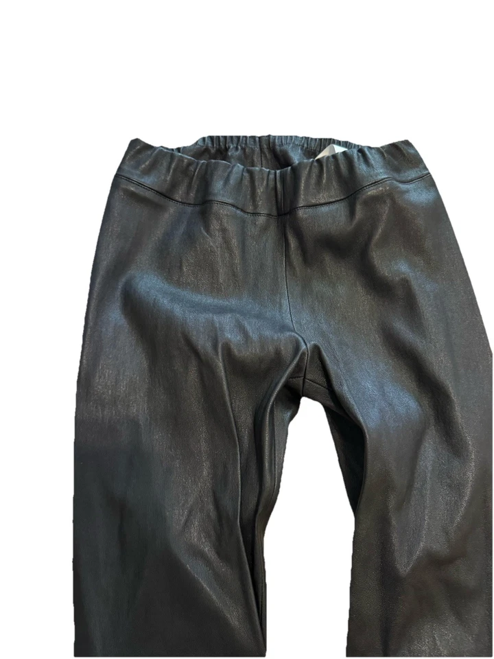 Nuevo Leggings The Row Piel de Cordero Cuero Cintura Elástica tiro alto Negro Sólido Talla S Foto 4 de 4