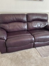 Leather Sofa 3-Seater And Chair