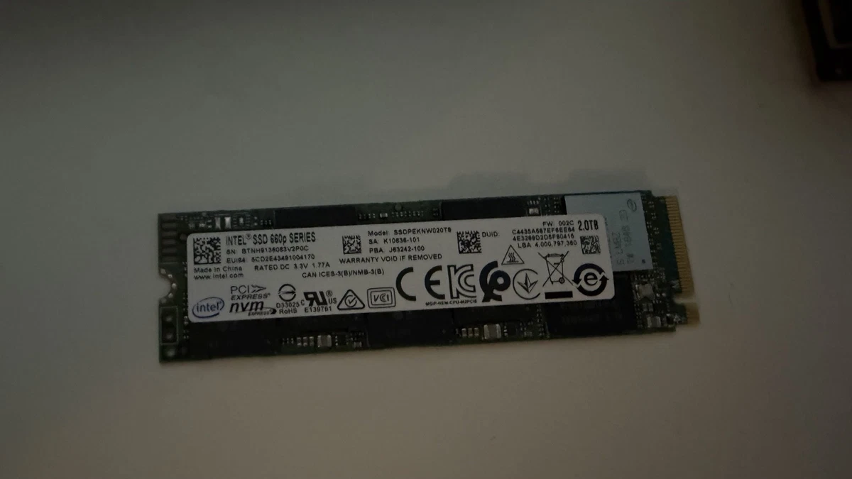 外付けSSD 2TB【Intel SSD 665p 2TB 組み込み済み】 Intel 665p 2 TB
