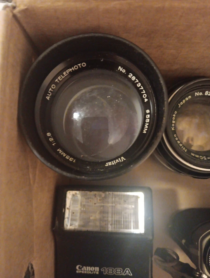 Canon AE-1CameraBundlewith 75-205 мм 55 мм50 мм1:1450 мм1:18speedlite188A 2xYelr - Изображение 3 из 4