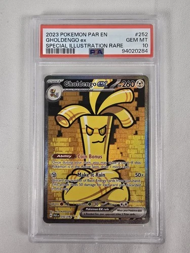 Pokemon Gholdengo ex Paradox Rift Special Illustration Rare #252 PSA 10 Gem Mint
