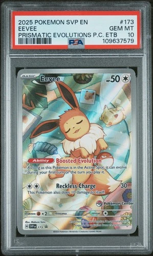 2025 POKEMON SVP EN-SV BLACK STAR PROMO #173 EEVEE PSA 10