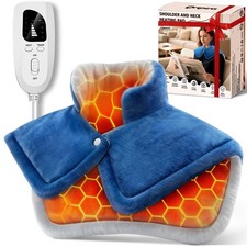 Heating Pads for Neck and Shoulders and Back, Weighted Electric Heating Pad f...