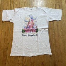 Vintage 1997 WALT DISNEY WORLD CASTLE THAT WAS THEN THIS IS NOW T-Shirt XL USA