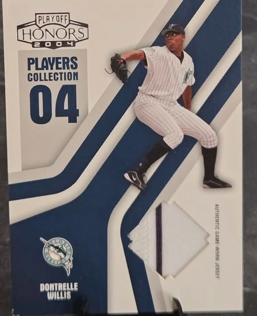 2004 Playoff Honors Dontrelle Willis Game Used Jersey #192/250 Marlins PC-23