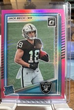 2025 Panini Donruss - Rated Rookie Jack Bech #320 Optic Preview Pink Prizm (RC)