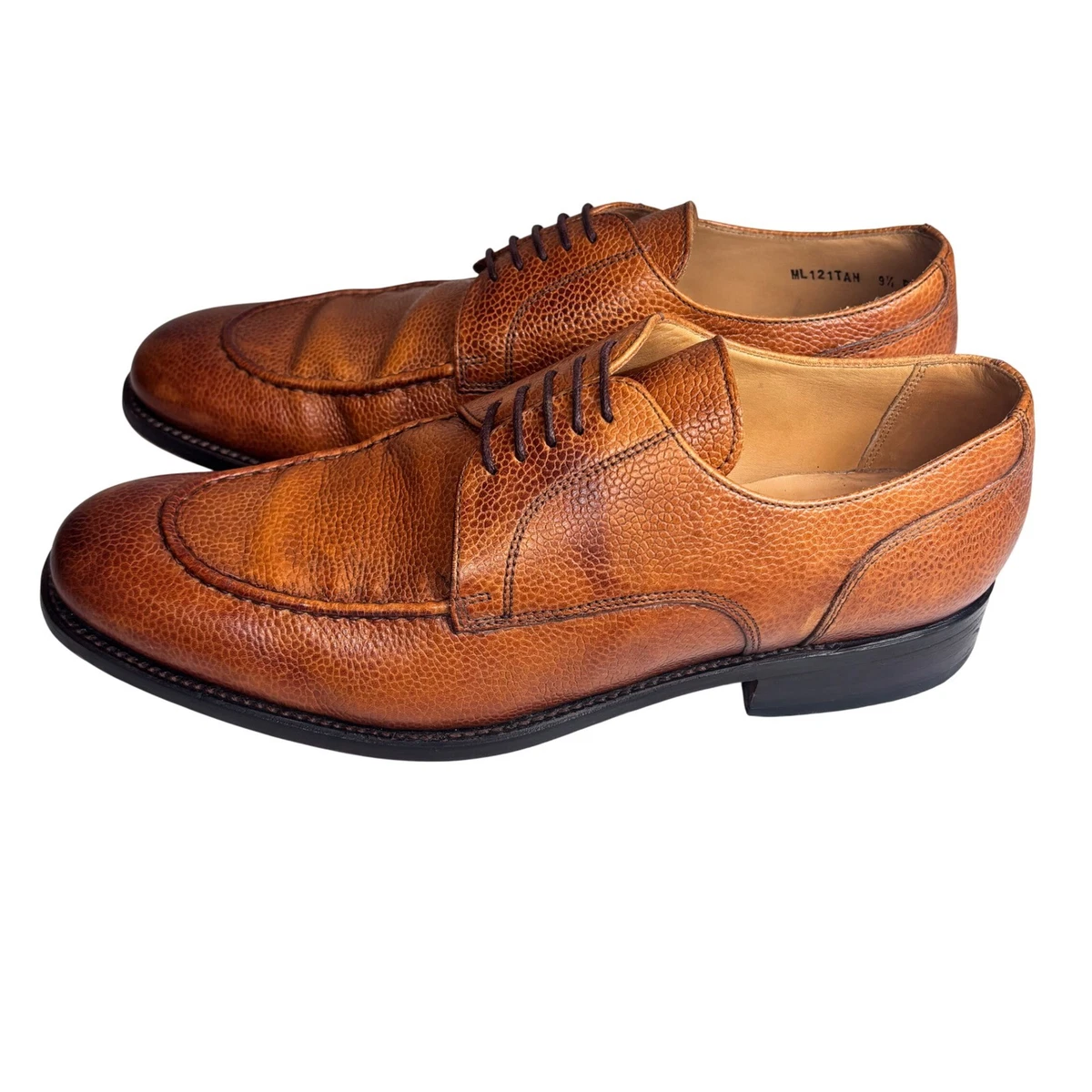 Charles Tyrwhitt Oxford Brown Dress Shoes for Men for sale  display picture 3